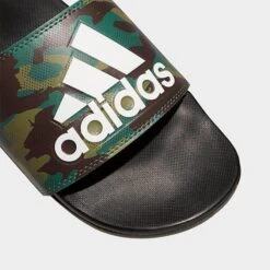 Men's Adidas Essentials Adilette Comfort Slide Sandals Core Black/Core Black/Cloud White - GW9647 001 -Stealth Fit Shop GW9647 001 P3