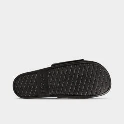 Men's Adidas Essentials Adilette Comfort Slide Sandals Core Black/Core Black/Cloud White - GW9647 001 -Stealth Fit Shop GW9647 001 P6
