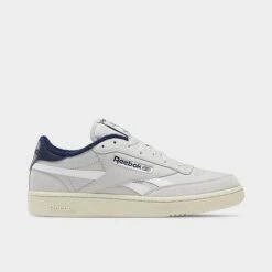 Men's Reebok Classics Club C Revenge Casual Shoes Pure Grey 2/Vector Navy/Alabaster - GX2741 048