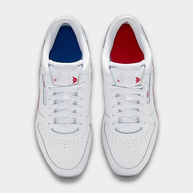 Men's Reebok Classic Leather Casual Shoes Footwear White/Footwear White/Vector Blue - GY1520 100 7 Men's Reebok Classic Leather Casual Shoes Footwear White/Footwear White/Vector Blue - GY1520 100 - Image 5