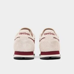 Men's Reebok Classic Leather Casual Shoes Modern Beige/Alabaster/Classic Burgundy - GY1525 269 -Stealth Fit Shop GY1525 269 P4