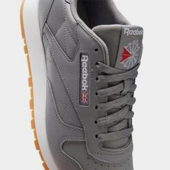 Men's Reebok Classic Leather Casual Shoes Pure Grey 5/Ftwr White/Reebok Rubber Gum - GY3599 086 -Stealth Fit Shop GY3599 086 P3