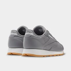 Men's Reebok Classic Leather Casual Shoes Pure Grey 5/Ftwr White/Reebok Rubber Gum - GY3599 086 -Stealth Fit Shop GY3599 086 P4