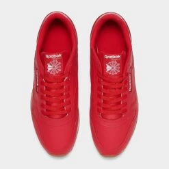 Men's Reebok Classic Leather Casual Shoes Vector Red/Footwear White/Reebok Rubber Gum-03 - GY3601 630 12 Men's Reebok Classic Leather Casual Shoes Vector Red/Footwear White/Reebok Rubber Gum-03 - GY3601 630 -Stealth Fit Shop GY3601 630 P5