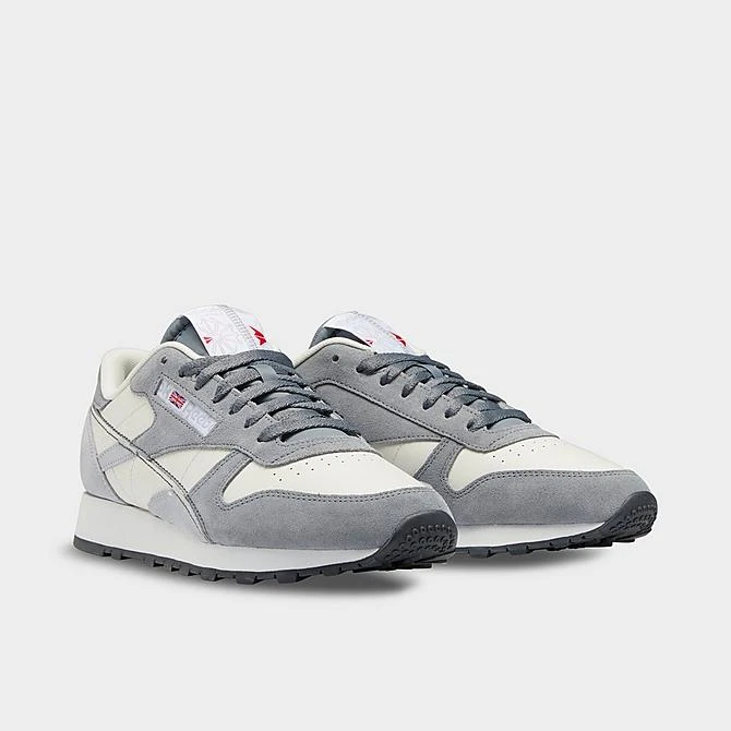 Men's Reebok Classic Leather Casual Shoes Cold Grey 5/Cold Grey 2/Chalk - GY8816 074 4 Men's Reebok Classic Leather Casual Shoes Cold Grey 5/Cold Grey 2/Chalk - GY8816 074 - Image 2