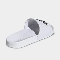 Men's Adidas Adilette Shower Slide Sandals Cloud White/Core Black/Cloud White - GZ3775 100 -Stealth Fit Shop GZ3775 100 P4