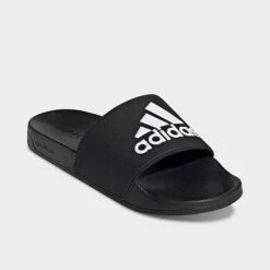 Men's Adidas Adilette Shower Slide Sandals Core Black/Footwear White/Core Black - GZ3779 001 -Stealth Fit Shop GZ3779 001 P2