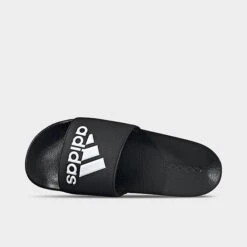 Men's Adidas Adilette Shower Slide Sandals Core Black/Footwear White/Core Black - GZ3779 001 -Stealth Fit Shop GZ3779 001 P5