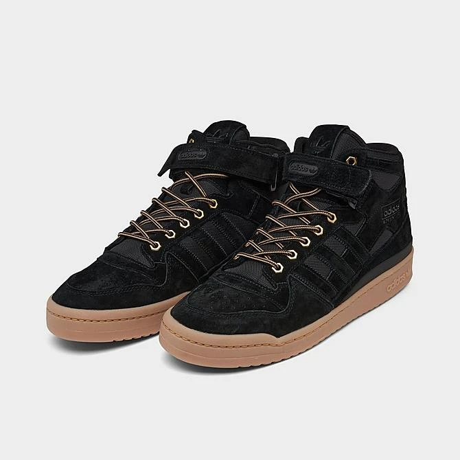 Men's Adidas Originals Forum Mid Casual Shoes Black/Black/Gum - GZ4620 001 4 Men's Adidas Originals Forum Mid Casual Shoes Black/Black/Gum - GZ4620 001 - Image 2