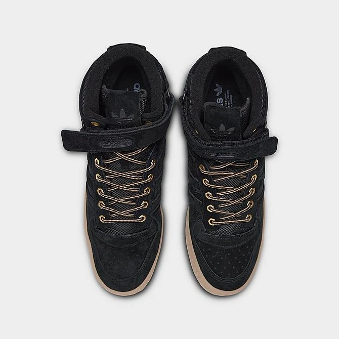 Men's Adidas Originals Forum Mid Casual Shoes Black/Black/Gum - GZ4620 001 7 Men's Adidas Originals Forum Mid Casual Shoes Black/Black/Gum - GZ4620 001 - Image 5