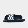 Men's Adidas Essentials Adilette Comfort Slide Sandals Ink/White/Ink - GZ5892 408 -Stealth Fit Shop GZ5892 408 P1