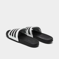 Men's Adidas Essentials Adilette Comfort Slide Sandals Footwear White/Core Black/Core Black - GZ5893 100 -Stealth Fit Shop GZ5893 100 P4