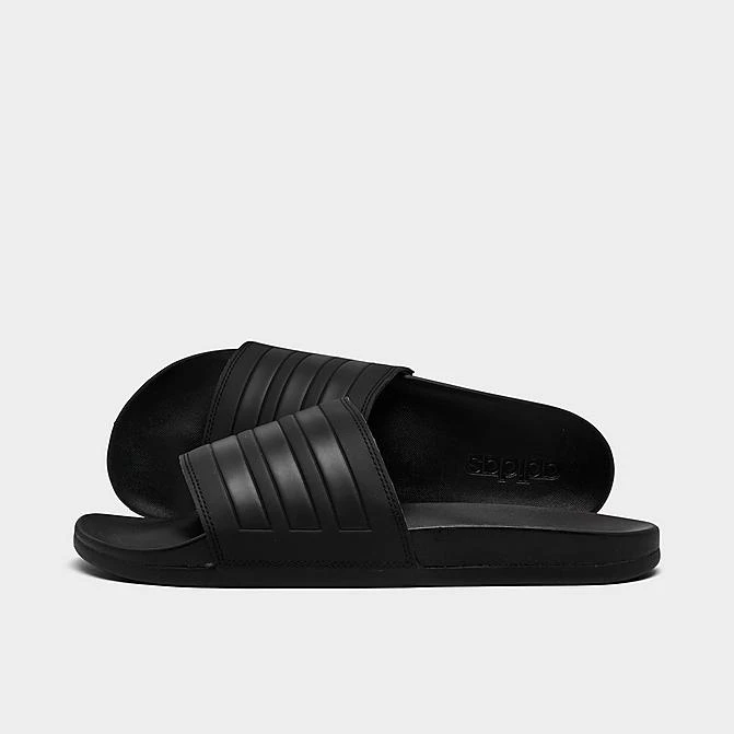 Men's Adidas Essentials Adilette Comfort Slide Sandals Black/Black/Black - GZ5896 001 3 Men's Adidas Essentials Adilette Comfort Slide Sandals Black/Black/Black - GZ5896 001