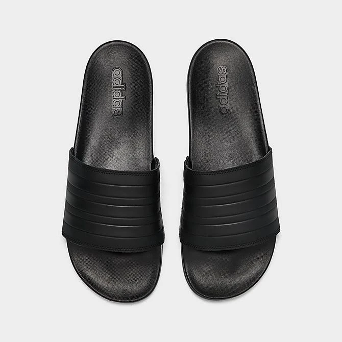 Men's Adidas Essentials Adilette Comfort Slide Sandals Black/Black/Black - GZ5896 001 7 Men's Adidas Essentials Adilette Comfort Slide Sandals Black/Black/Black - GZ5896 001 - Image 5