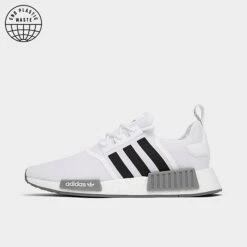 Men's Adidas Originals NMD R1 Casual Shoes Cloud White/Core Black/Grey - GZ9261 100