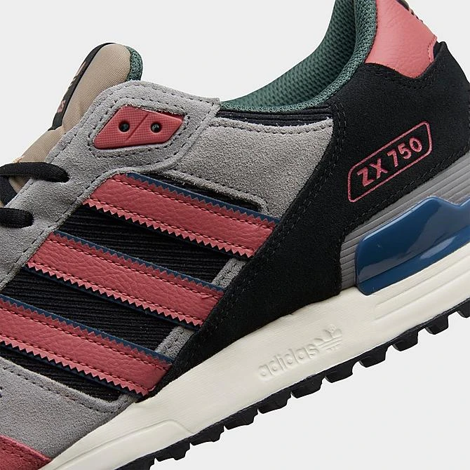 Men's Adidas Originals ZX 750 Casual Shoes Black/Wonder Red - H06328 001 5 Men's Adidas Originals ZX 750 Casual Shoes Black/Wonder Red - H06328 001 - Image 3