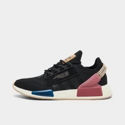 Men's Adidas Originals NMD R1 V2 Casual Shoes Black/Black/Altered Blue - H06330 001