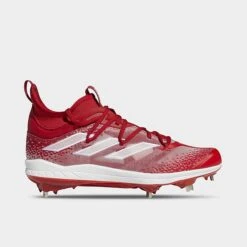 Men's Adidas Adizero Afterburner NWV Baseball Cleats Team Power Red/White/Vivid Red - HP2176 612