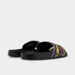 Men's Reebok Classic Slide Sandals Core Black/Multi - HP2208 001 -Stealth Fit Shop HP2208 001 P4