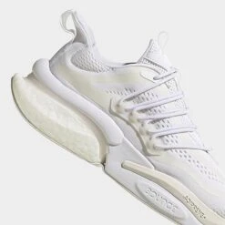 Men's Adidas AlphaBoost V1 Running Shoes White/White/Chalk White - HP2759 100 -Stealth Fit Shop HP2759 100 P3