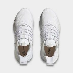 Men's Adidas AlphaBoost V1 Running Shoes White/White/Chalk White - HP2759 100 -Stealth Fit Shop HP2759 100 P5
