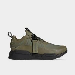 Men's Adidas Originals NMD_V3 GORE-TEX Casual Shoes Focus Olive/Impact Yellow/Black - HP7778 314