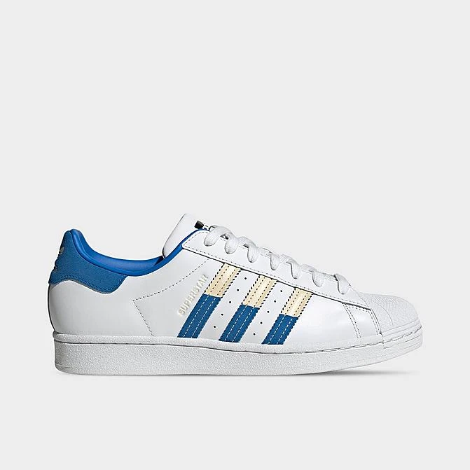 Men's Adidas Originals Superstar Casual Shoes White/Sand Strata/Bright Royal - HQ2167 100 3 Men's Adidas Originals Superstar Casual Shoes White/Sand Strata/Bright Royal - HQ2167 100