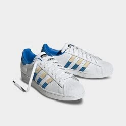 Men's Adidas Originals Superstar Casual Shoes White/Sand Strata/Bright Royal - HQ2167 100 9 Men's Adidas Originals Superstar Casual Shoes White/Sand Strata/Bright Royal - HQ2167 100 -Stealth Fit Shop HQ2167 100 P2