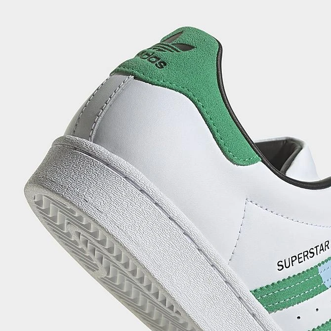 Men's Adidas Originals Superstar Casual Shoes White/Semi Screaming Green/Blue Dawn - HQ2168 100 5 Men's Adidas Originals Superstar Casual Shoes White/Semi Screaming Green/Blue Dawn - HQ2168 100 - Image 3