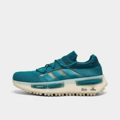 Men's Adidas Originals NMD_S1 Casual Shoes Teal/Black/Off White - HQ4437 422