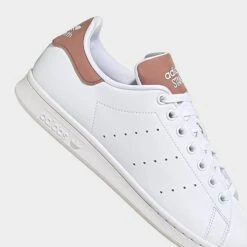 Men's Adidas Originals Stan Smith Primegreen Casual Shoes White/White/Clay Strata - HQ6779 100 -Stealth Fit Shop HQ6779 100 P3