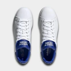 Adidas Originals Stan Smith Casual Shoes White/White/Semi Lucid Blue - HQ6784 100 -Stealth Fit Shop HQ6784 100 P5