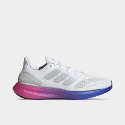 Men's Adidas Pureboost 22 Running Shoes Cloud White/Grey/Lucid Blue - HQ8585 100