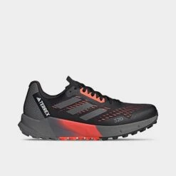 Men's Adidas Terrex Agravic Flow 2 Trail Running Shoes Black/Grey/White - HR1114 001