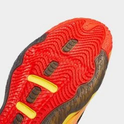 Adidas Dame 8 Basketball Shoes Black/Team Yellow/Vivid Red - HR1562 001 -Stealth Fit Shop HR1562 001 P3