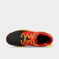 Adidas Dame 8 Basketball Shoes Black/Team Yellow/Vivid Red - HR1562 001 -Stealth Fit Shop HR1562 001 P5
