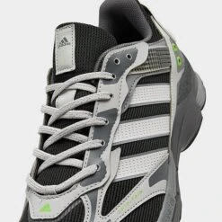 Men's Adidas Spiritain 2000 Casual Shoes Core Black/Light Grey/Dark Grey/Solar Green - ID5410 001 -Stealth Fit Shop ID5410 001 P3