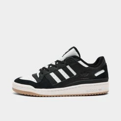 Men's Adidas Originals Forum Low Casual Shoes Core Black/Footwear White/Core White - ID6857 001