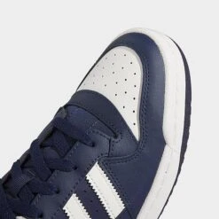 Men's Adidas Originals Forum Low Casual Shoes Night Indigo/Cloud White/Crew Yellow - IE7172 100 -Stealth Fit Shop IE7172 100 P3
