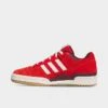 Men's Adidas Originals Forum Low Casual Shoes Red/Off White/Gum - IE7176 100 -Stealth Fit Shop IE7176 100 P1