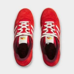 Men's Adidas Originals Forum Low Casual Shoes Red/Off White/Gum - IE7176 100 -Stealth Fit Shop IE7176 100 P5