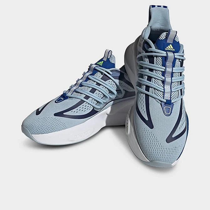 Men's Adidas AlphaBoost V1 Running Shoes Wonder Blue/Lucid Lemon/Team Royal Blue - IE9701 538 4 Men's Adidas AlphaBoost V1 Running Shoes Wonder Blue/Lucid Lemon/Team Royal Blue - IE9701 538 - Image 2