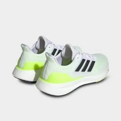 Men's Adidas Pureboost 23 Running Shoes White/Black/Lucid Lemon - IF2379 001 -Stealth Fit Shop IF2379 001 P4